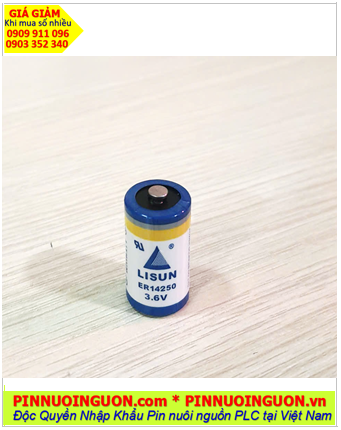 Pin ER14250 _Pin Lisun ER14250; Pin nuôi nguồn Lisun ER14250 lithium 3.6v 1/2AA 1200mAh chính hãng